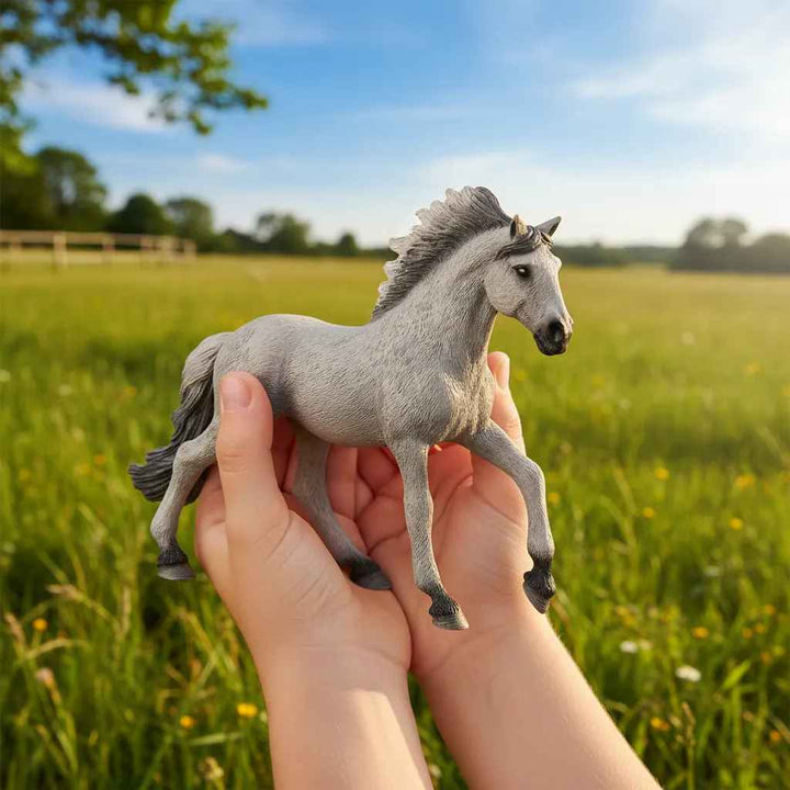 Figura Animales Caballo Sorraia Mustang Pintado A Mano