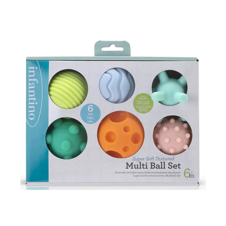 Juego Pelotas Sensoriales Para Bebe 6 Piezas