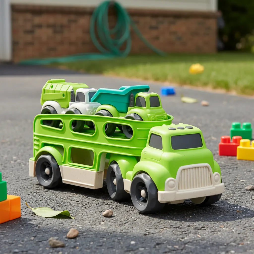 Juego Camión Urbano Con Dos Coches Para Niños