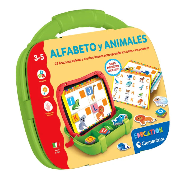 Juego Educativo Maletín Magnético Letras Y Animales Niños