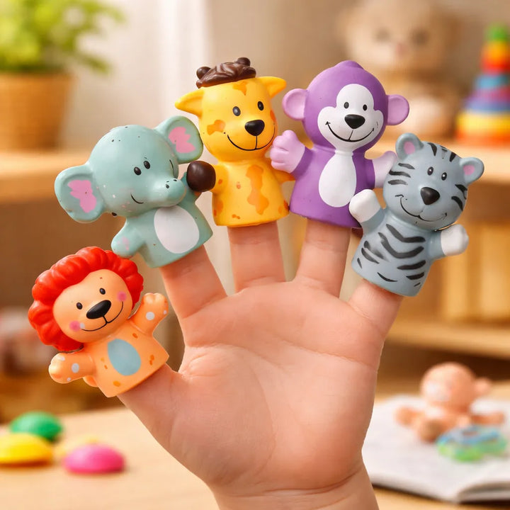 Set De Títeres De Dedo Animales Para Cuentos Para Niños