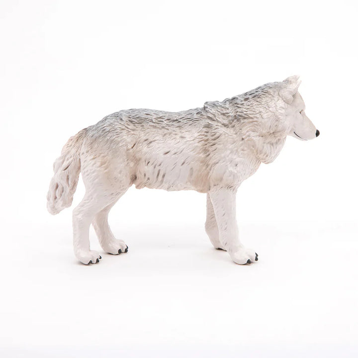 Figura Coleccionable Lobo Polar Pintados A Mano Papo
