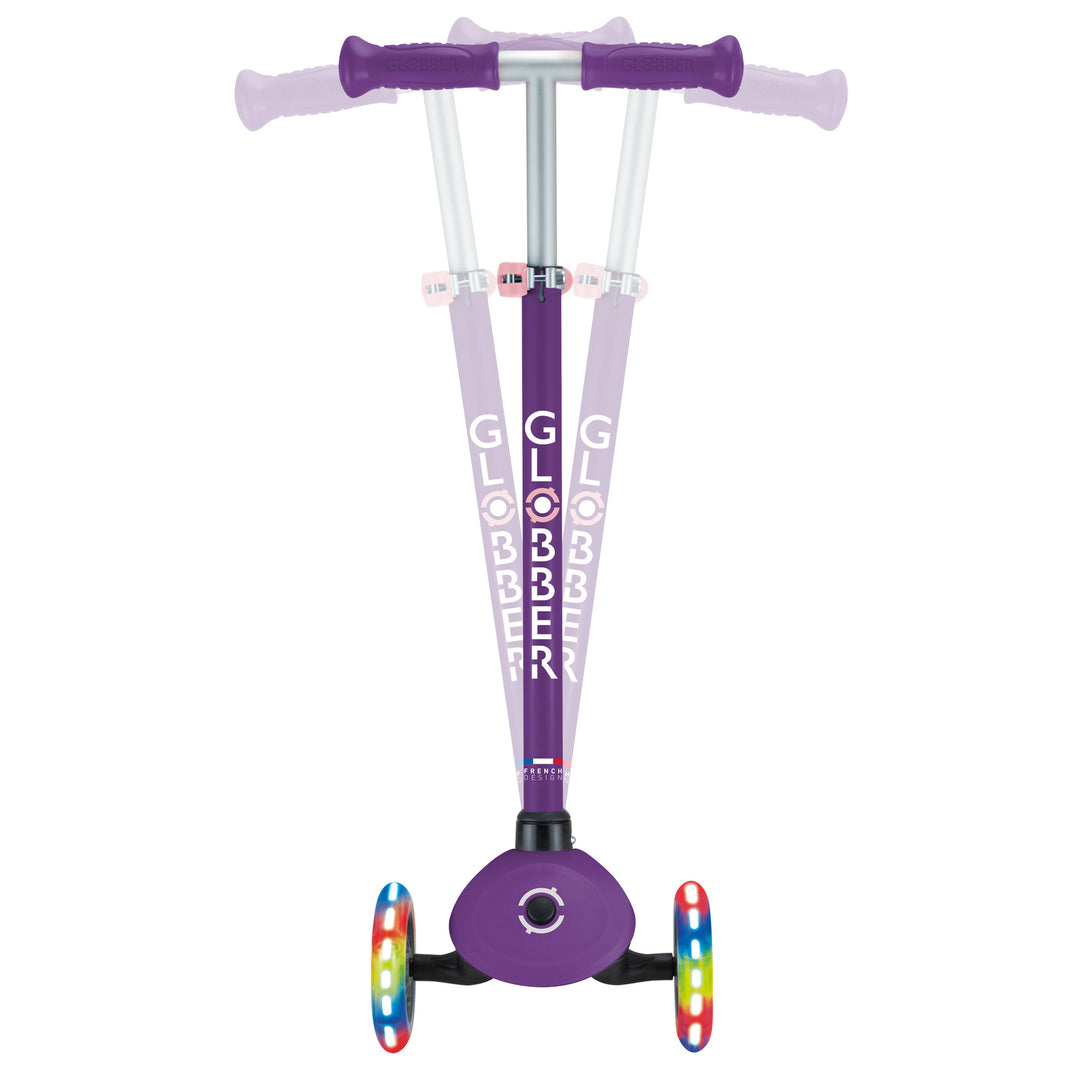Patineta Primo Lights Morado Luces Led Para Niños
