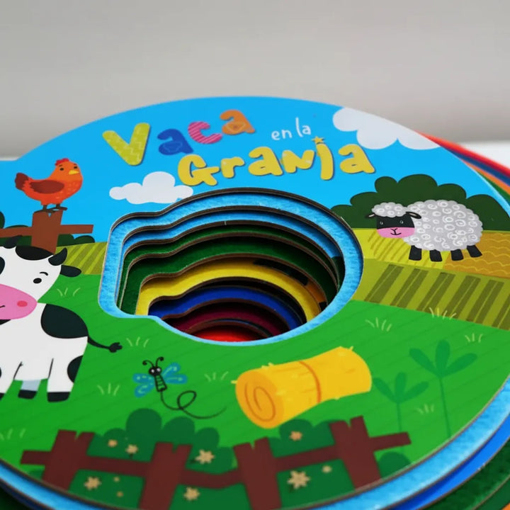 Libro Interactivos Vaca En La Granja Para Niños