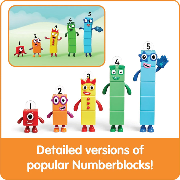 Juego Set Figuras  Numberblocks 1 A 5 Para Niños