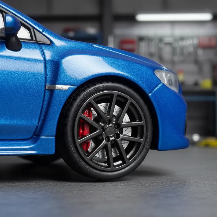 Carro Coleccionable Bburago A Escala 1/43 Subaru Wrx Sti Azul