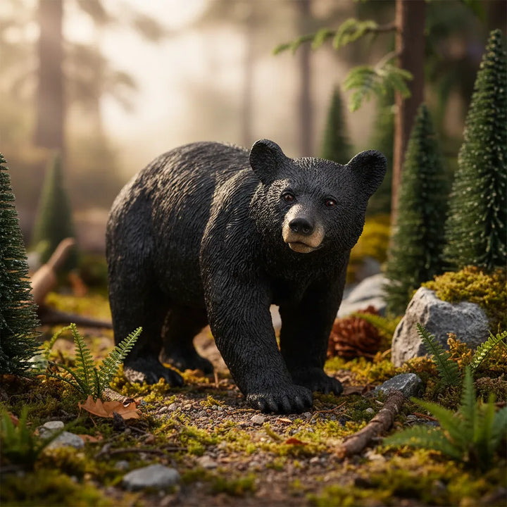 Figura Oso Negro Pintada A Mano Schleich