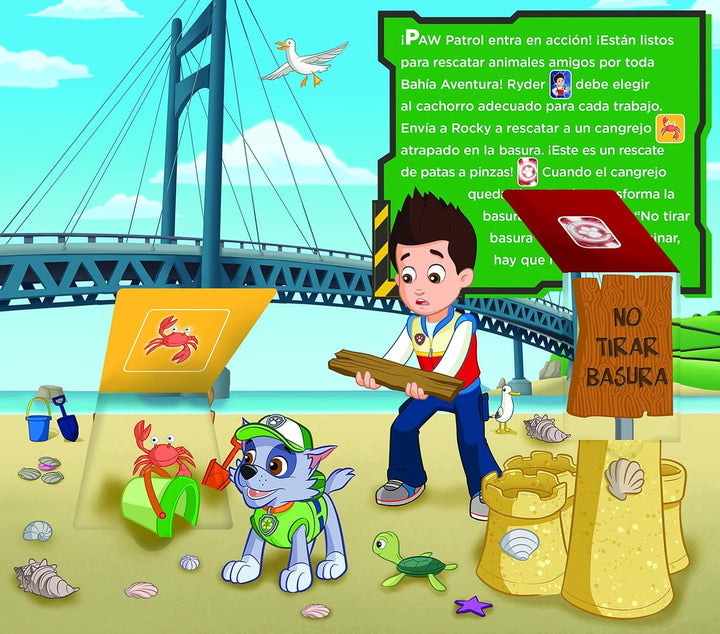 Libro  Interactivo Paw Patrol Con Sonidos Niños