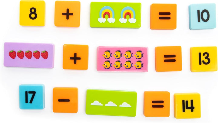 Juego Didáctico Dominó Sumas Y Restas Para Niños