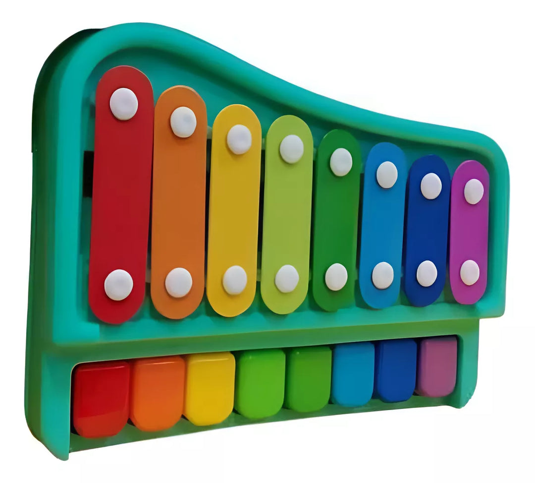 Juguete Musical Didáctico Xilófono 2 En 1 Para Niños