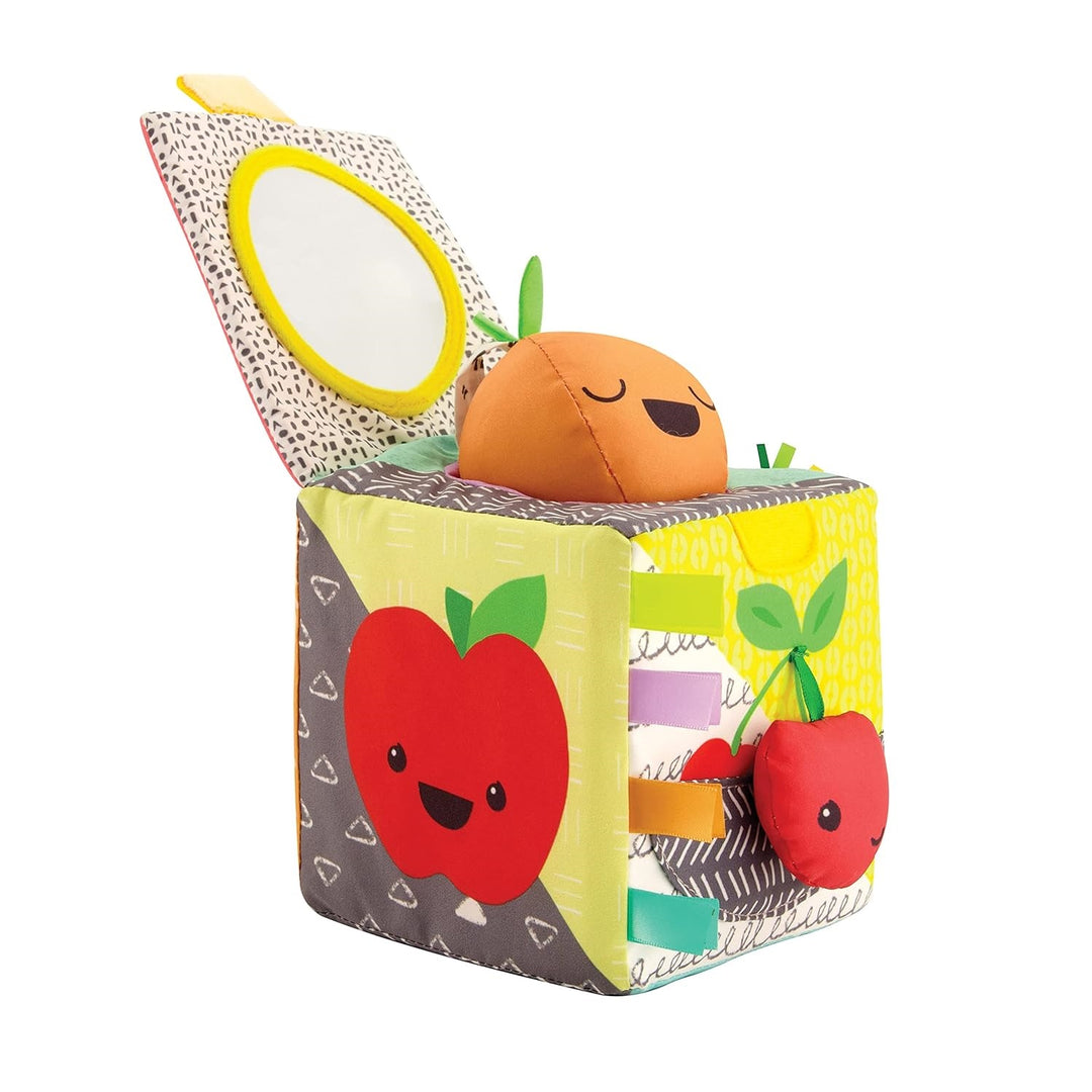 Cubo Sensorial De Actividades Frutas Para Bebé