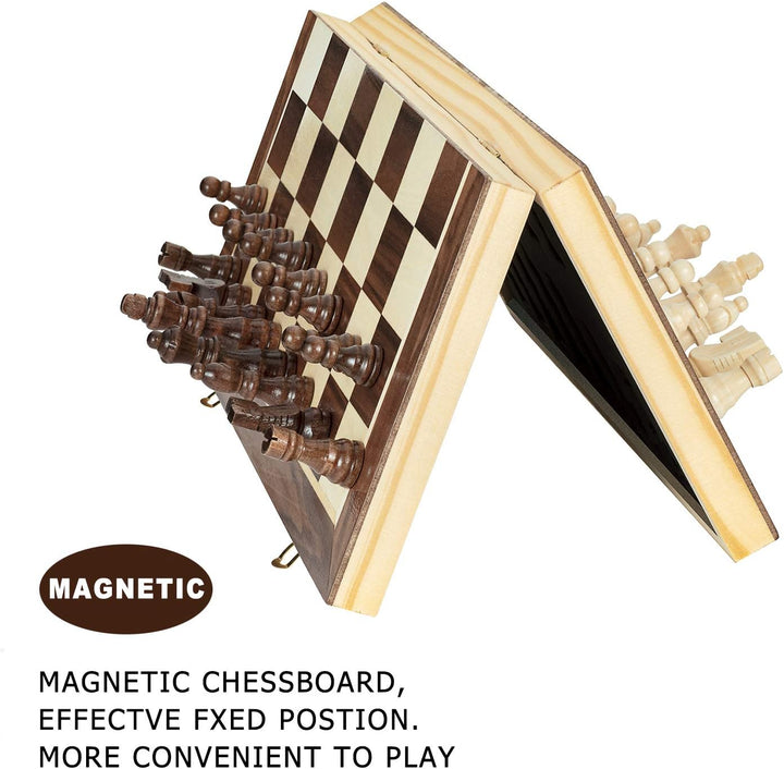 Juego De Ajedrez Magnético De Madera
