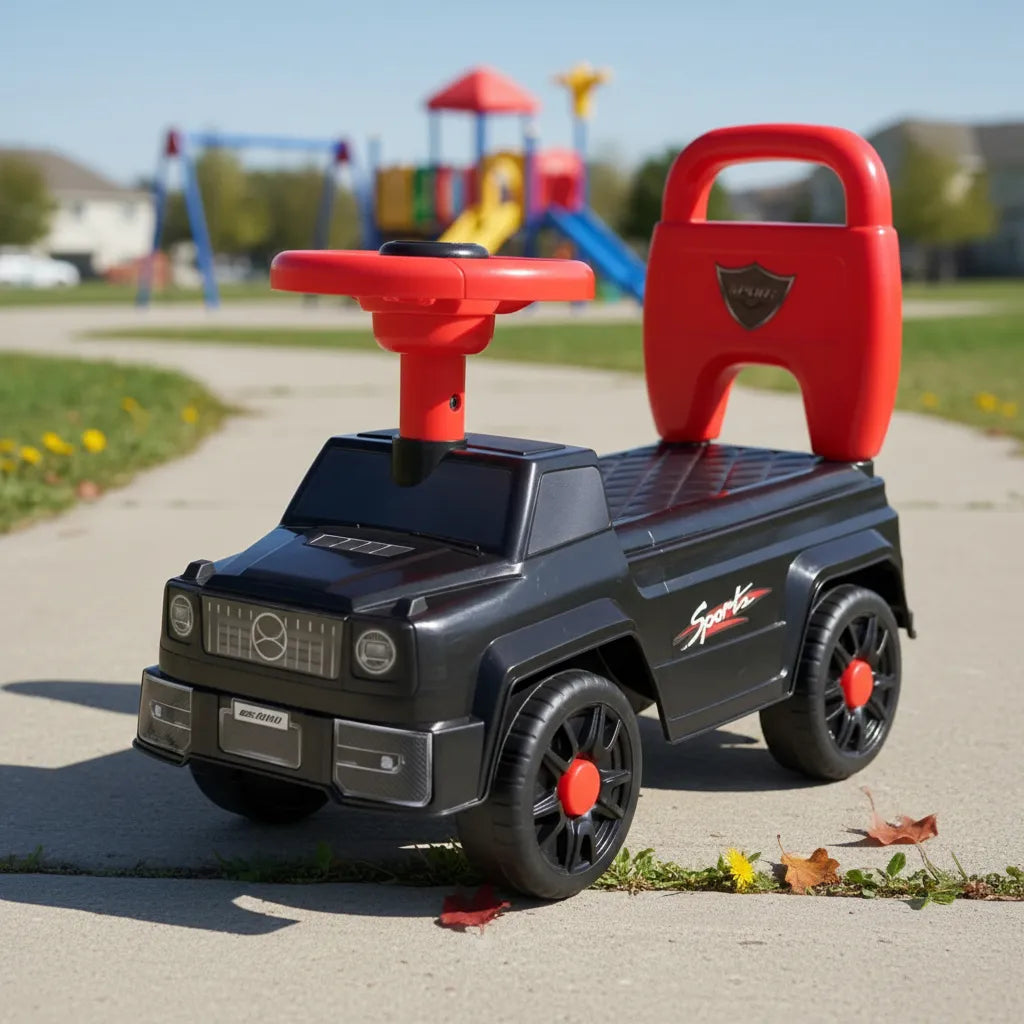 Carros Montable Con Bocina Negro Para Niños
