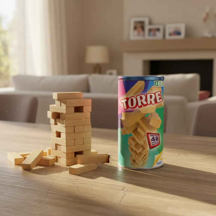 Juego De Mesa Diversión Torre De Madera Familia