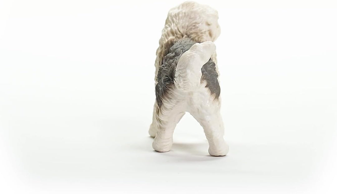 Figura Perro Pastor Inglés Pintada A Mano