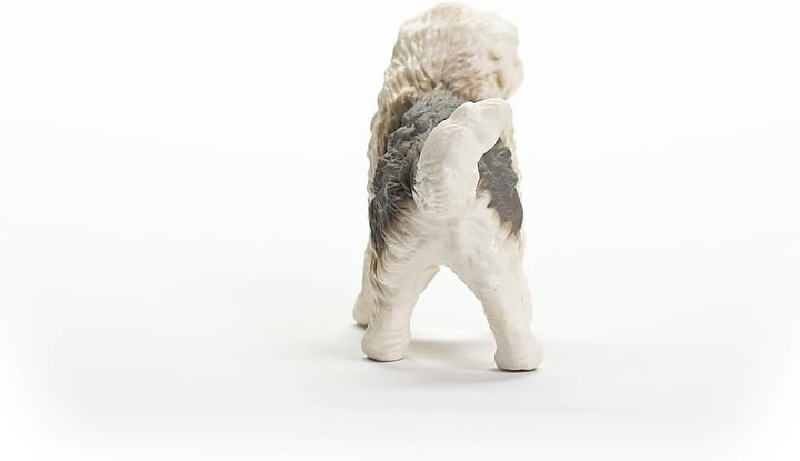 Figura Perro Pastor Inglés Pintada A Mano