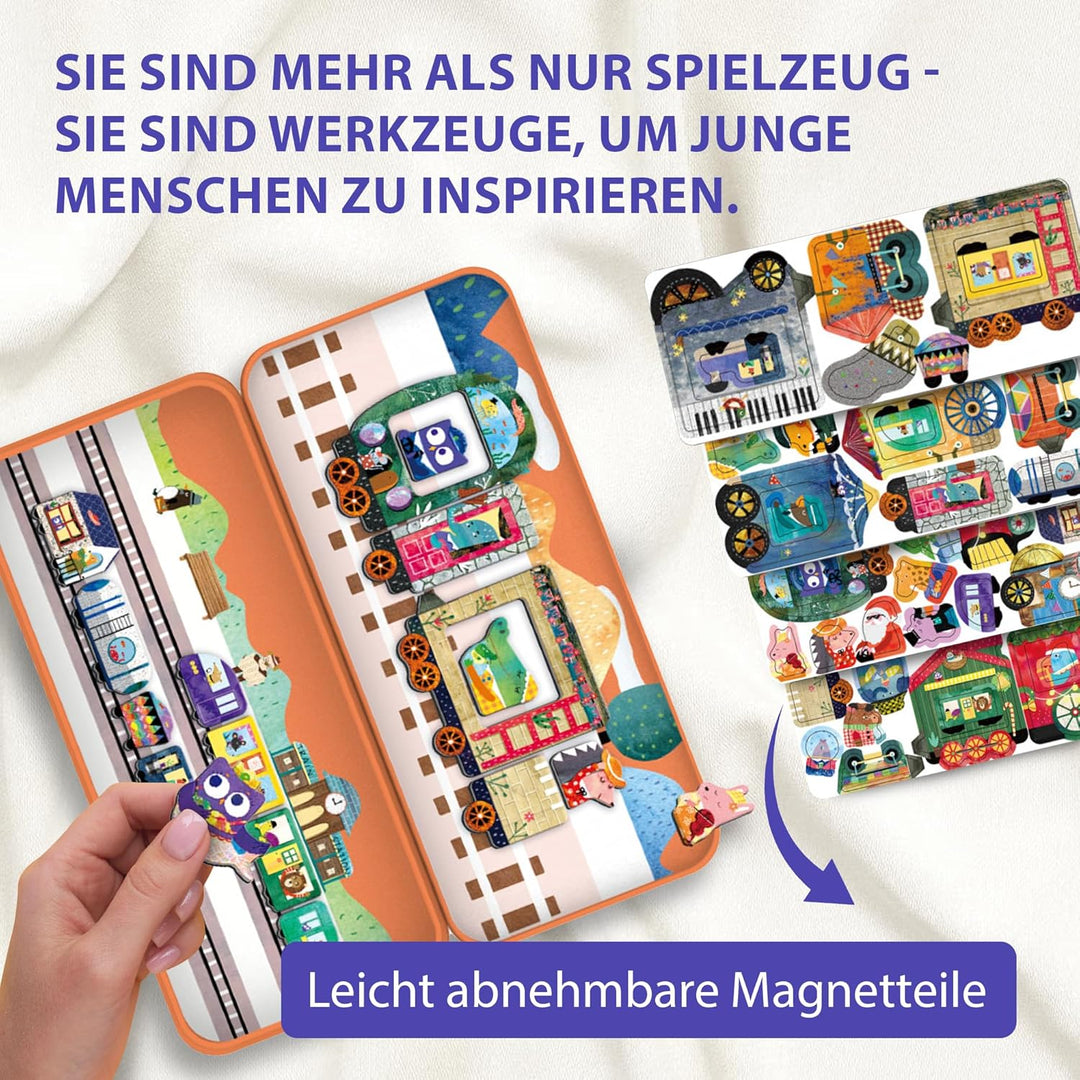 Juego trenes Magnéticos Para Niños