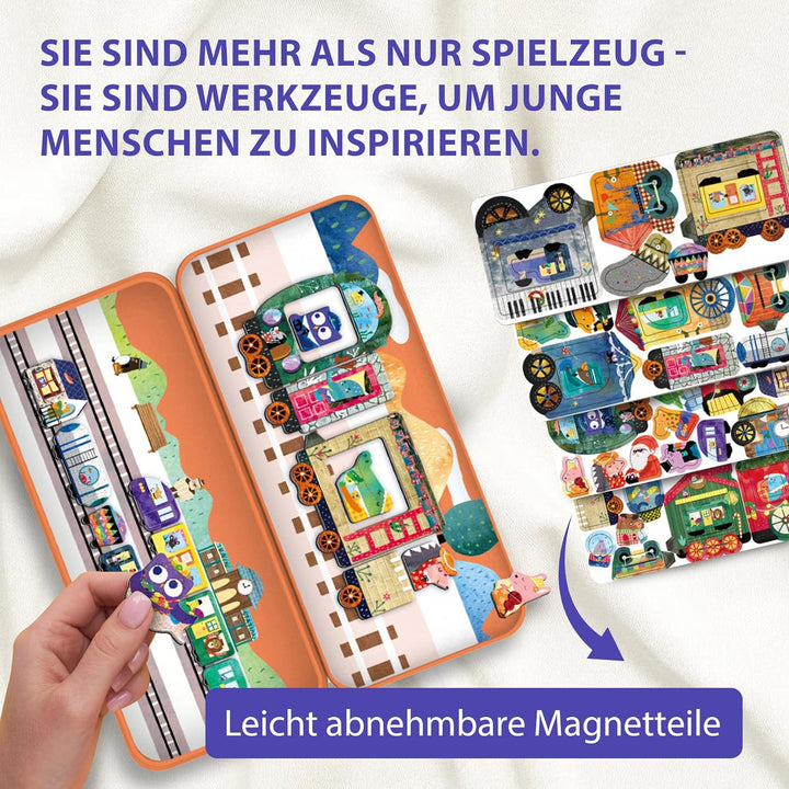 Juego trenes Magnéticos Para Niños