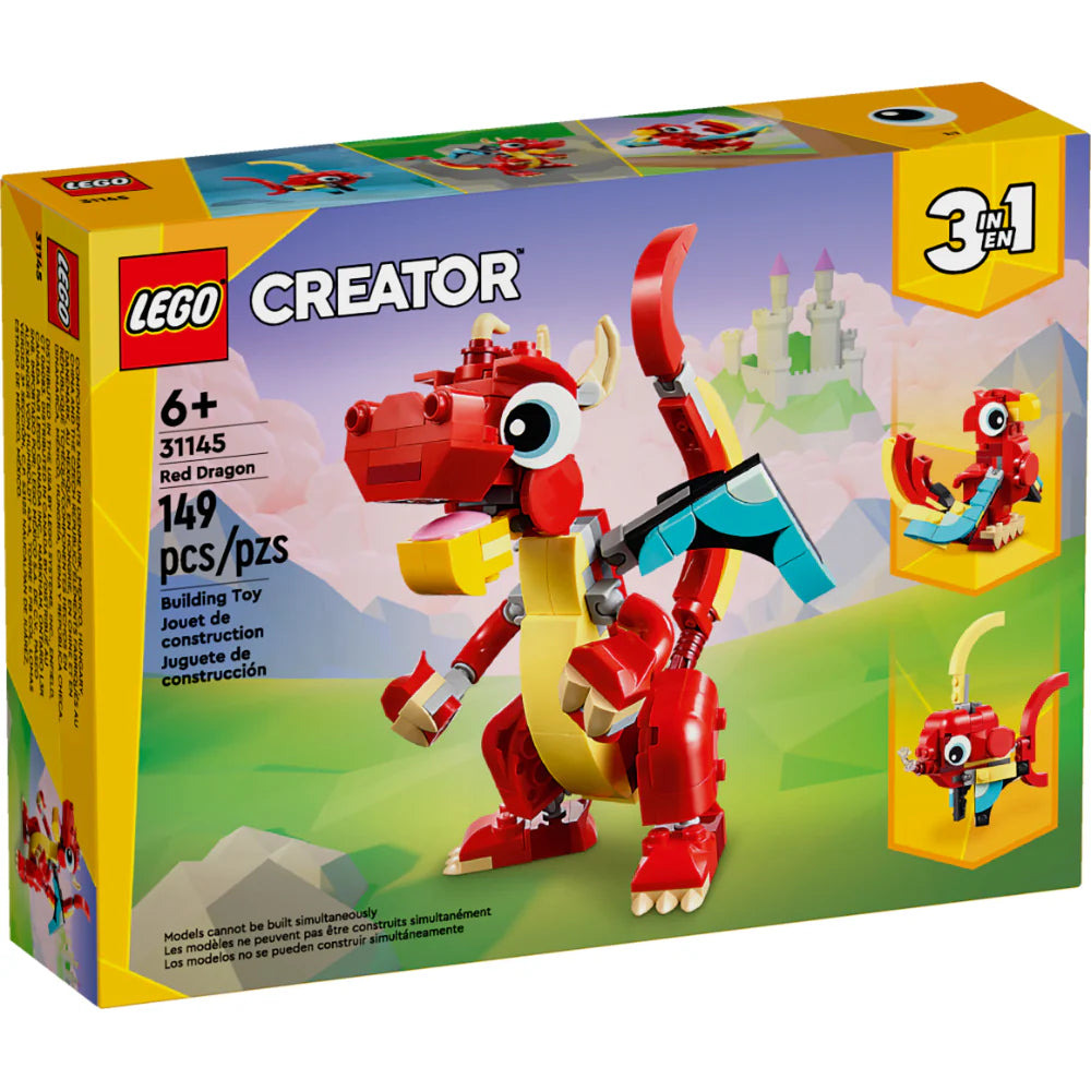 Juego Lego Dragon Rojo 149 Piezas Niños
