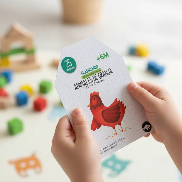 Flahscards Animales De La Granja Cartas Didácticas