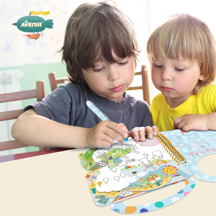 Libro De Pintura Mágica Con Agua Para Niños