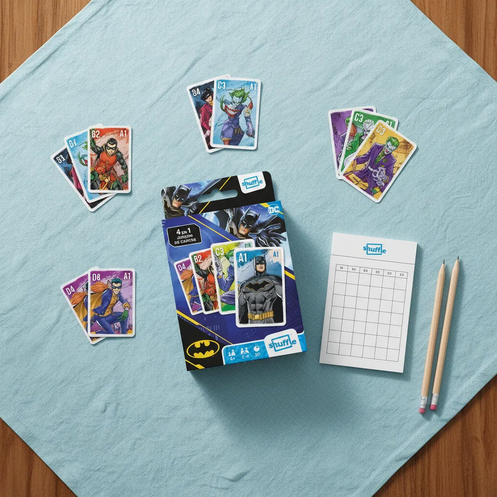 Juego De Cartas 4 En 1 Batman Para Niños