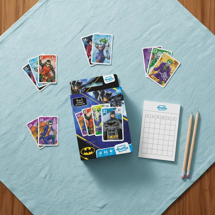 Juego De Cartas 4 En 1 Batman Para Niños