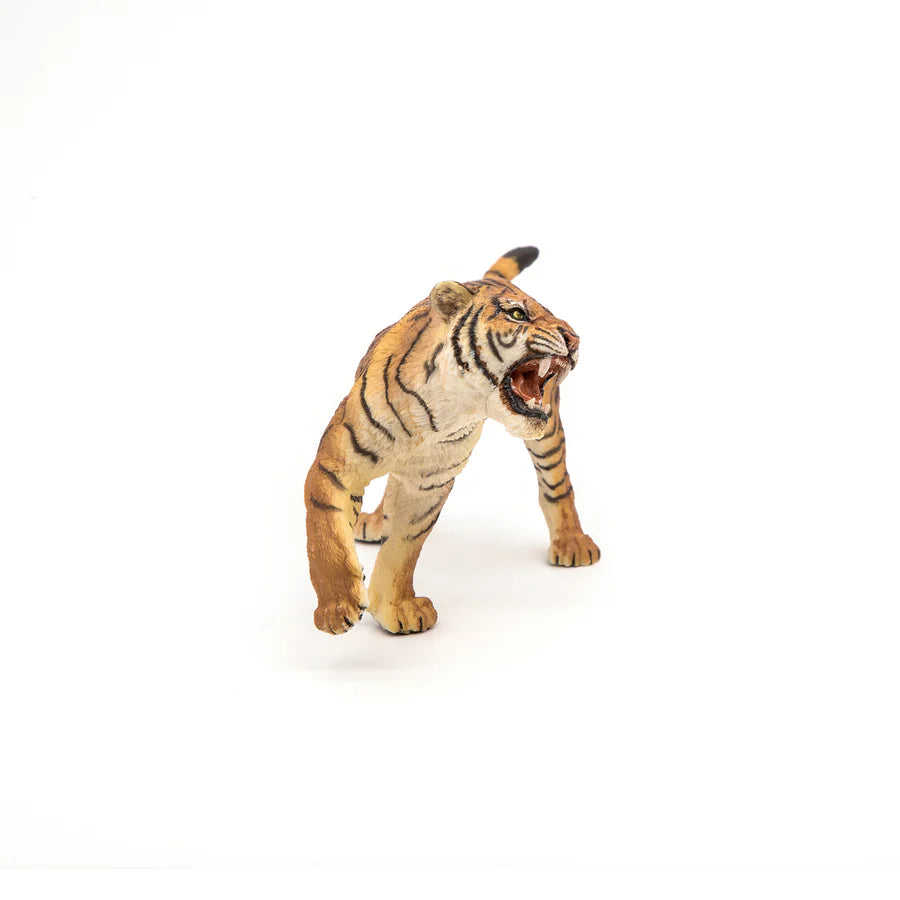 Figura De Colección Tigre Pintado A Mano Papo Para Niños