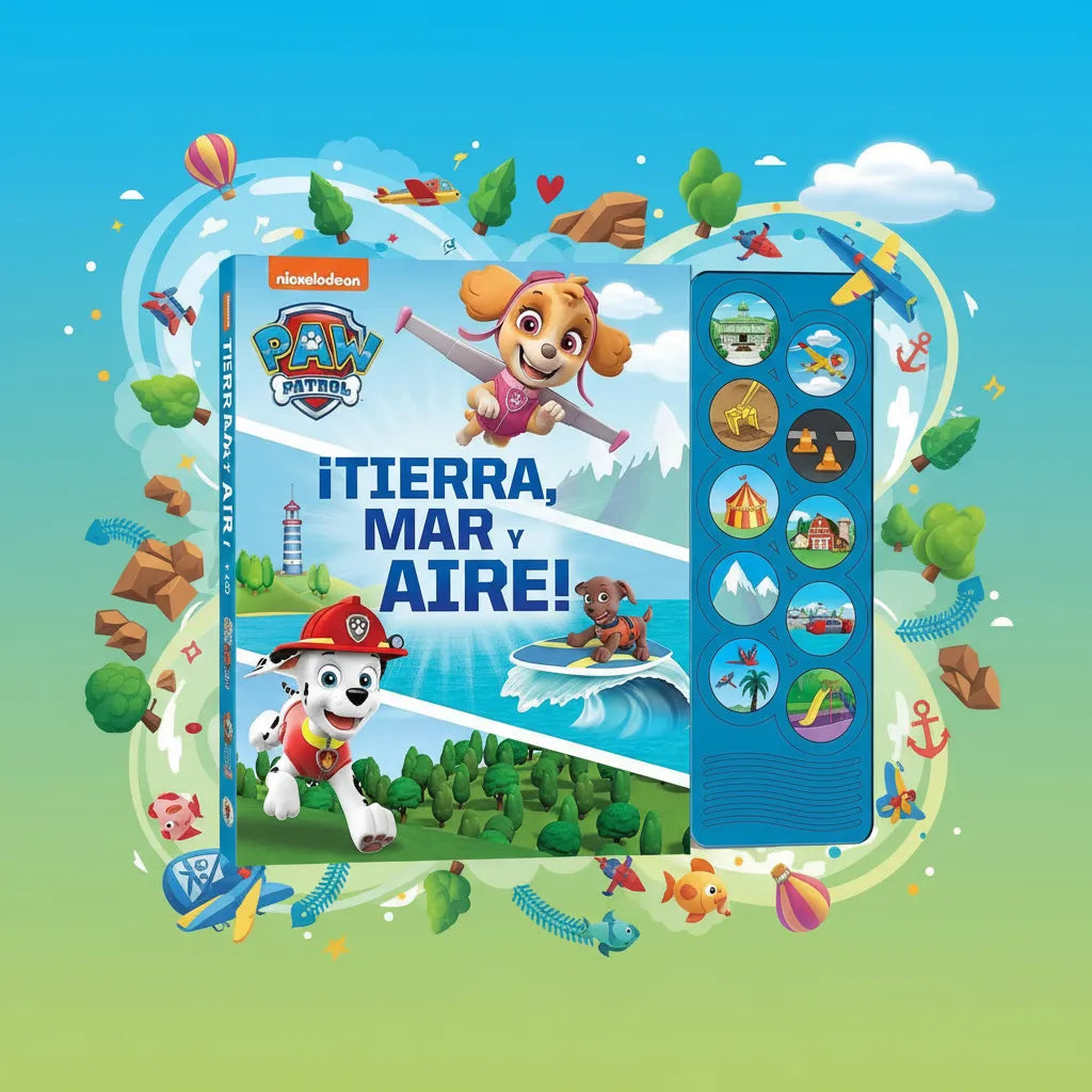 Libro Interactivo Paw Patrol Tierra Mar Y Aire