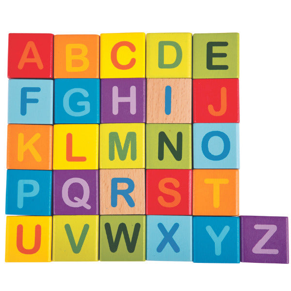 Bloques Construcción En Madera Letras Y Figuras 100 Piezas