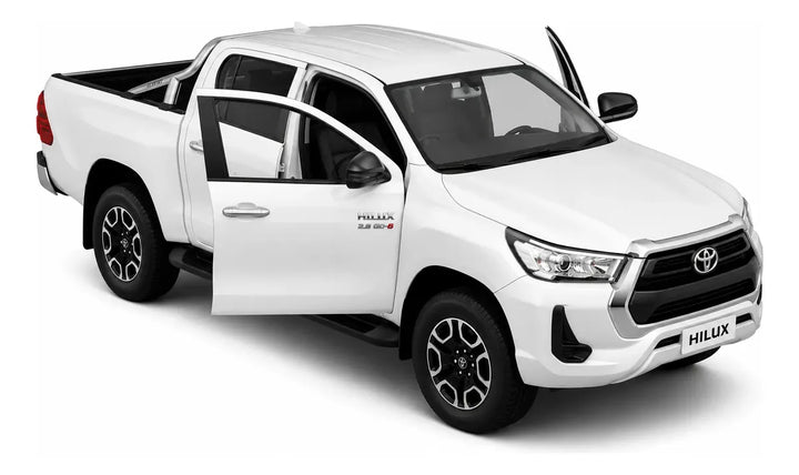Carro De Colección Escala1:24 Se Toyota Hilux Blanco
