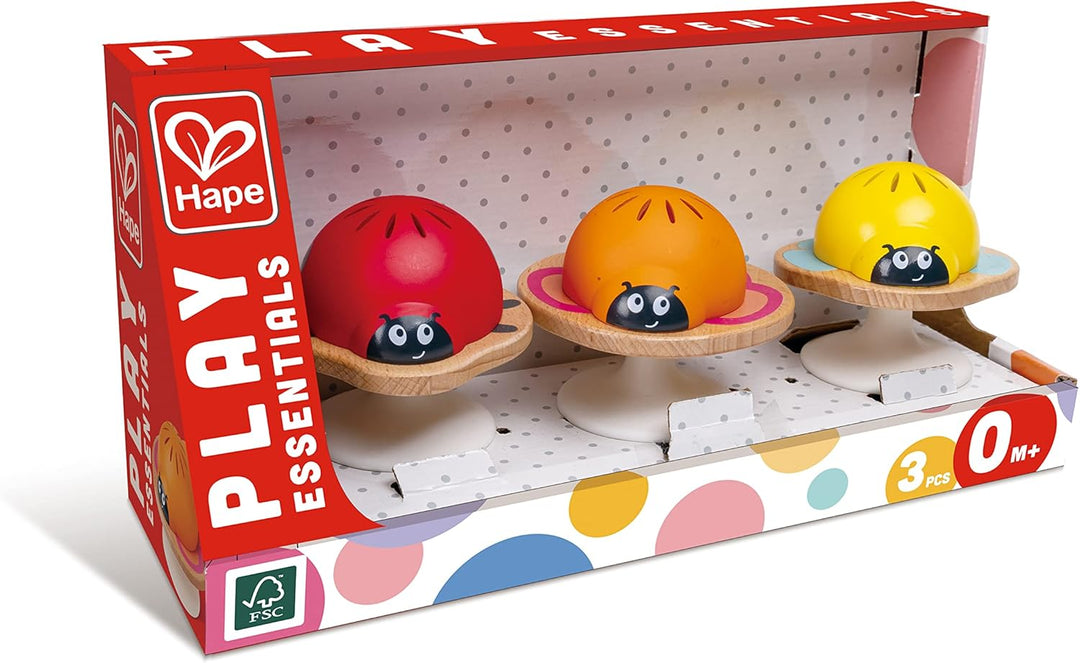 Set Sonajeros Hape En Madera Para Bebés