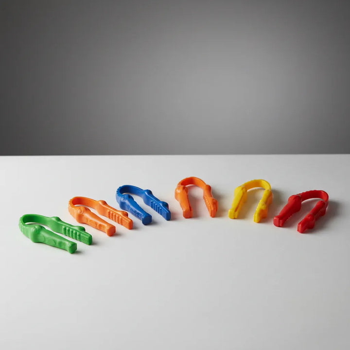 Pinzas Motricidad Fina Gator Naranja para niños