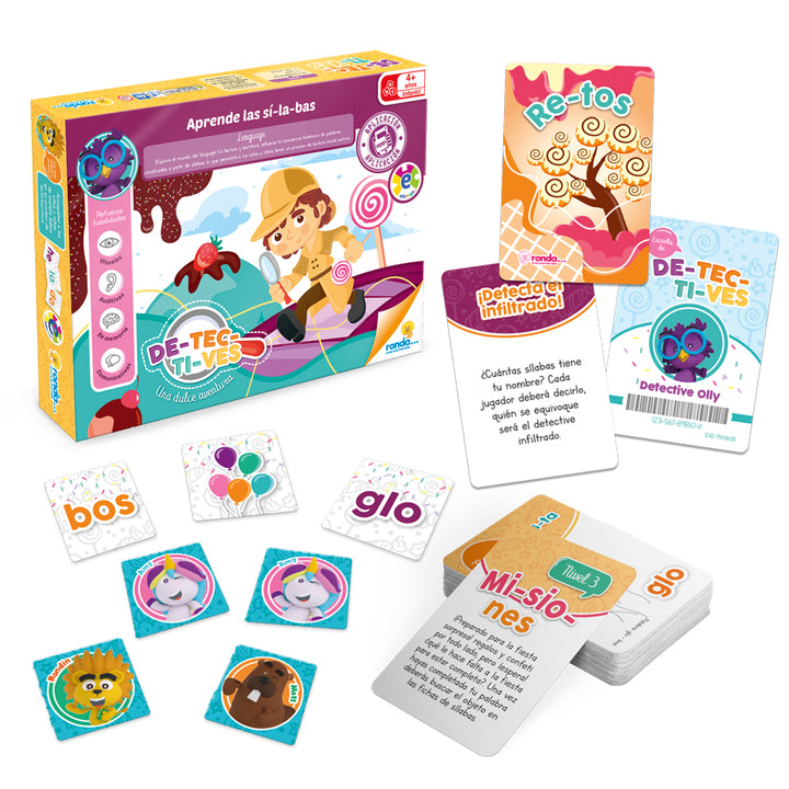 Juego De Mesa Educativo Detectives Silabas Niños