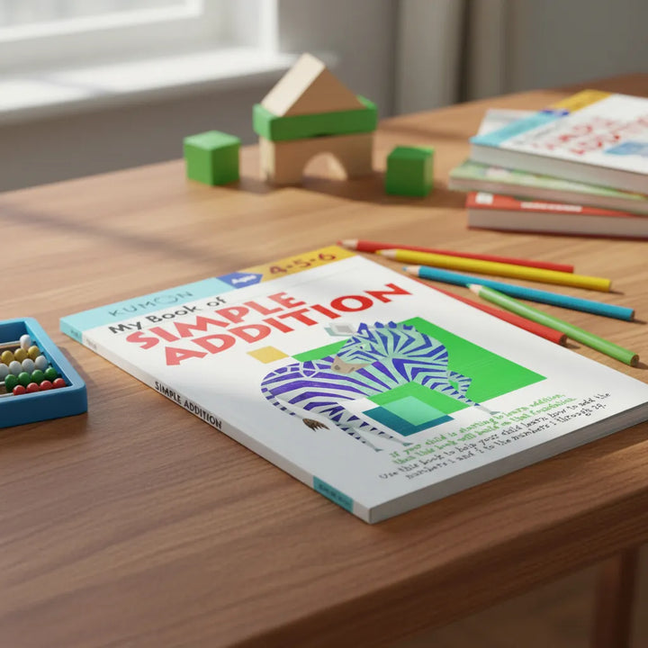 Libro Didáctico kumon  My book of simple addition Para Niños