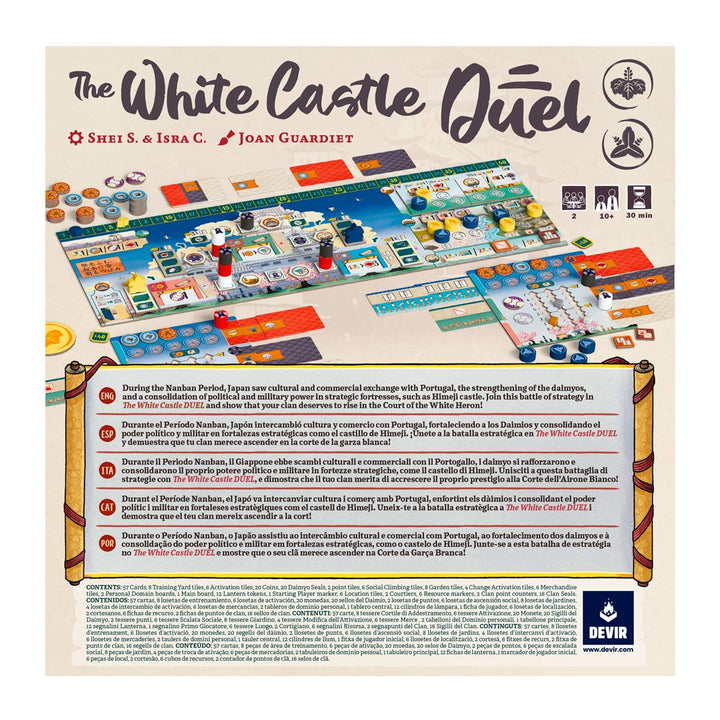 Juego De Mesa The White Castle Duel Para Niños