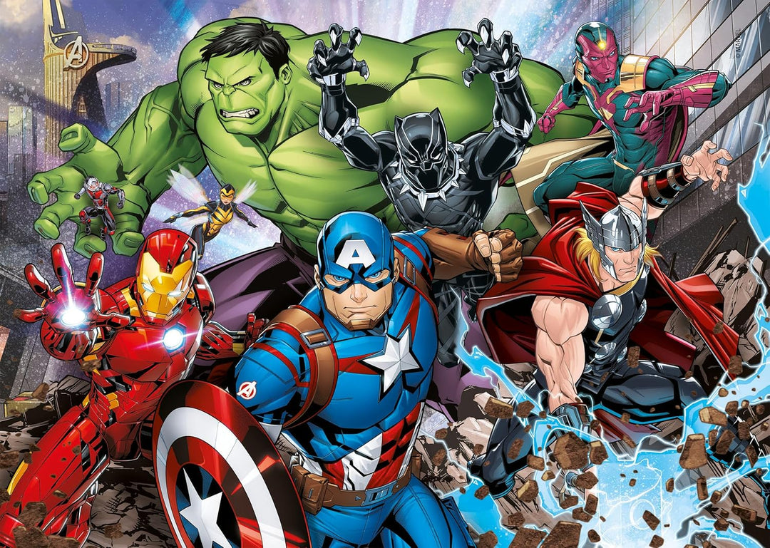 Rompecabezas 2 En 1 Avengers Para Niños
