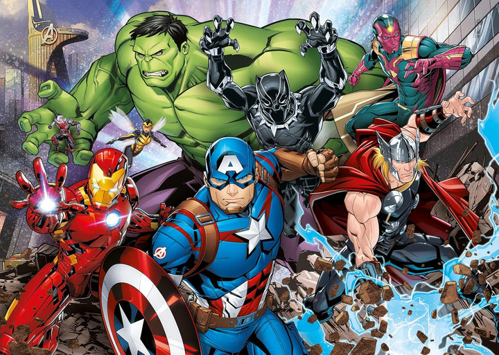 Rompecabezas 2 En 1 Avengers Para Niños