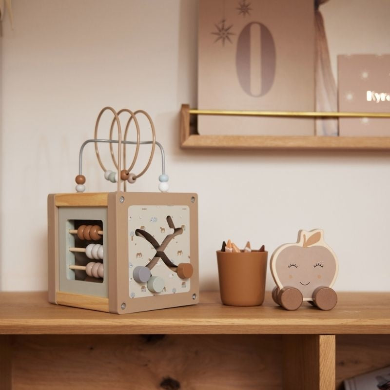 Cubo Didáctico De Actividades De Madera Para Niños