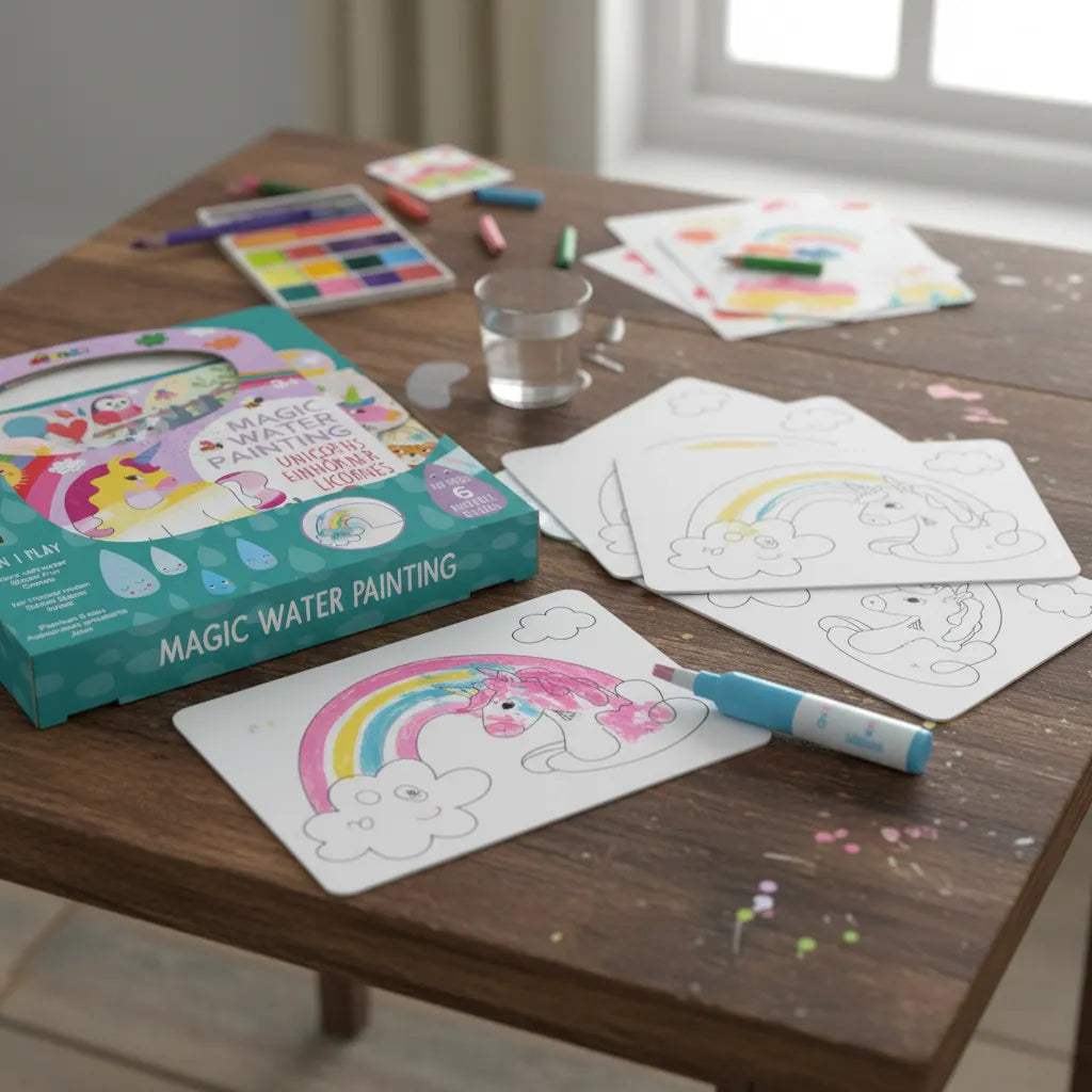 Libro Magico Para Pintar Con Agua Unicornios