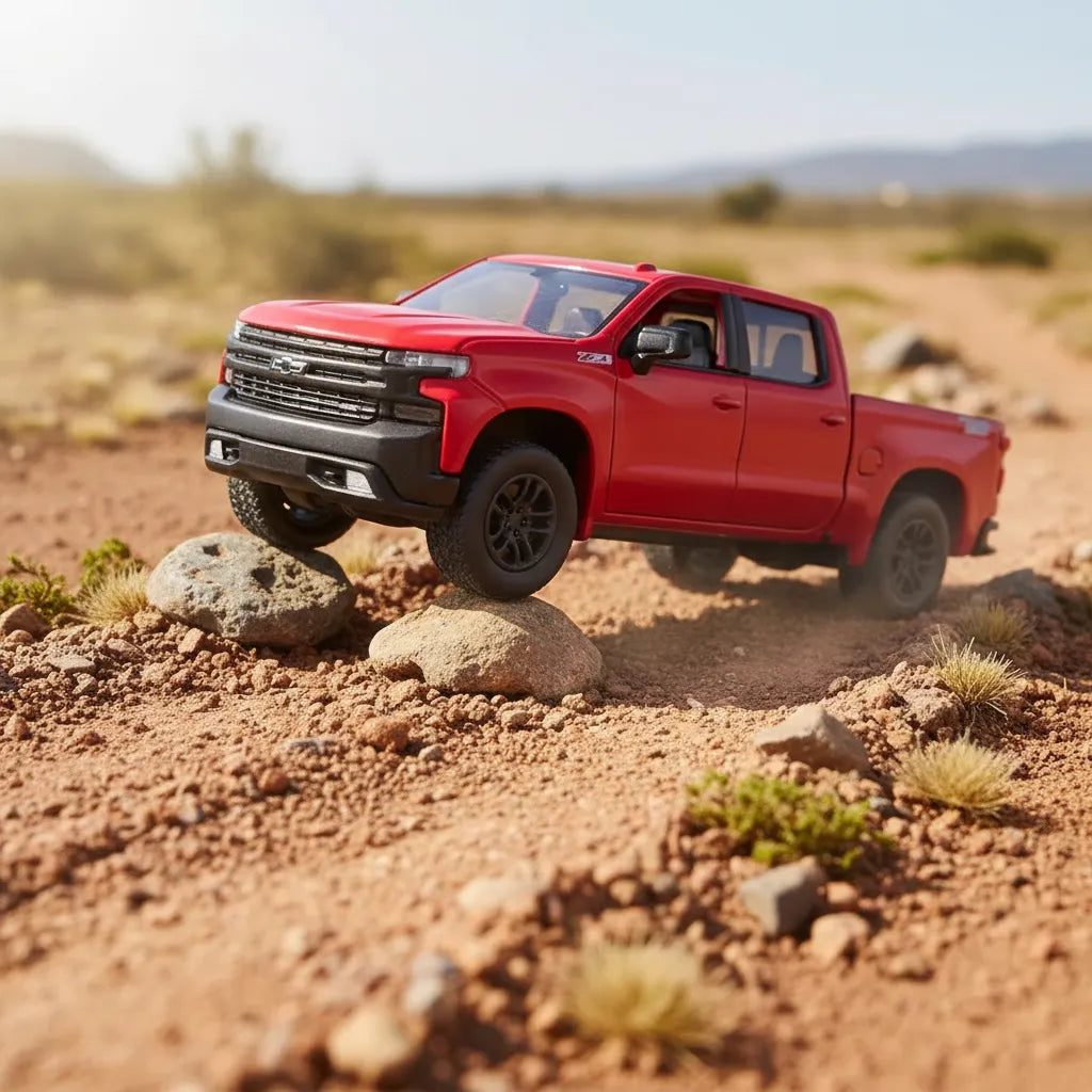 Carros Coleccionable 1/36 Chevrolet Silverado Z71 Rojo
