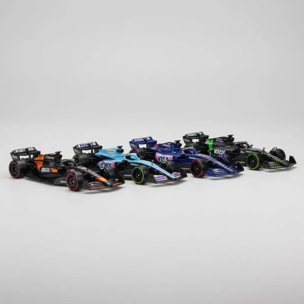 Set Wheel Fórmula 1 2024 Escala 1:64 Niños Azul