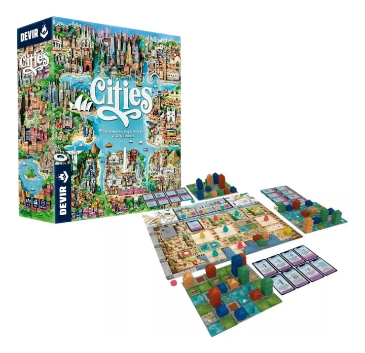 Juego De Mesa Cities Construcción Adultos