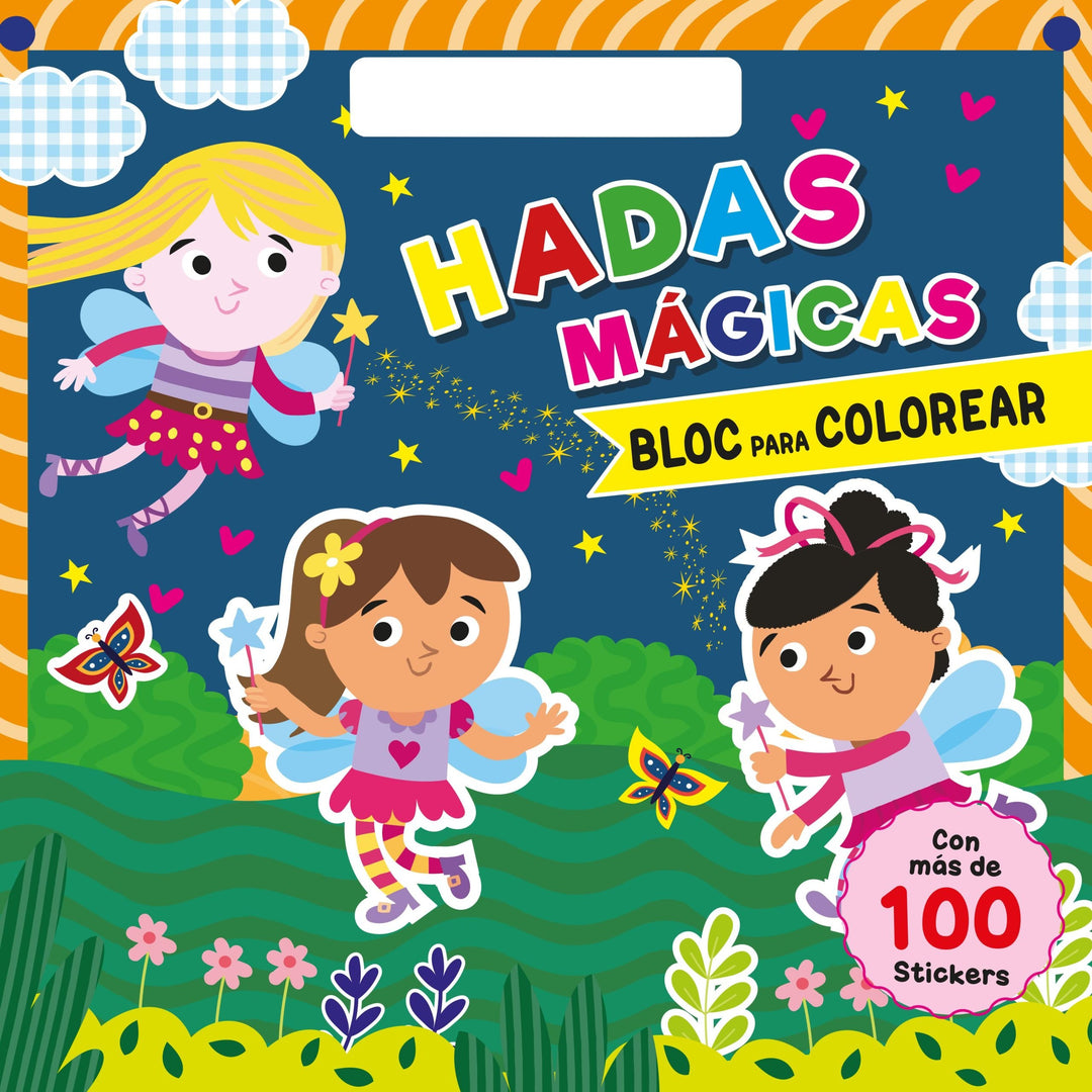 Libro Para Colorear Hadas Stickers Niños