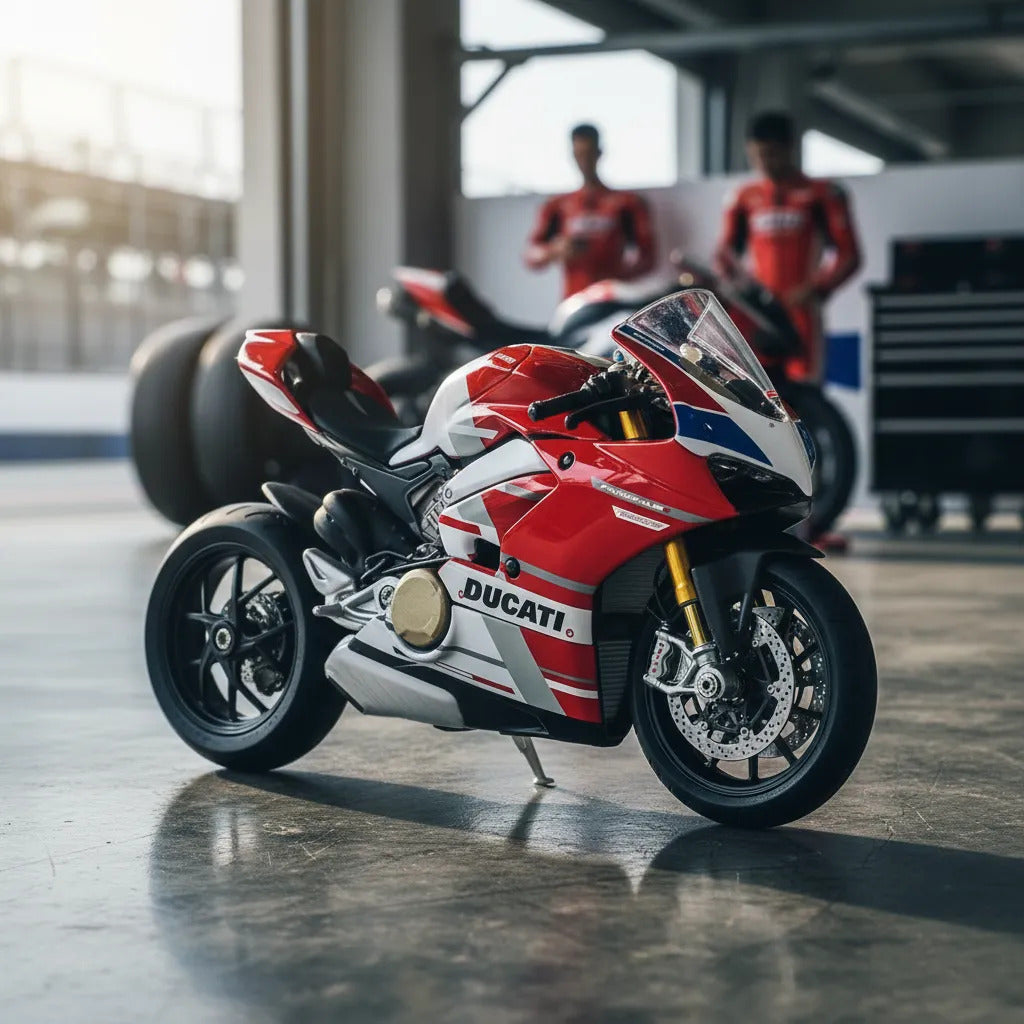 Moto Coleccionable Escala 1:18 Maisto Ducati Monster Rojo
