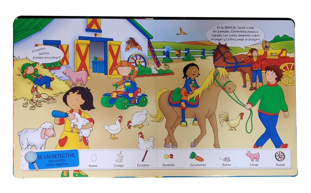 Libro Interactivo Caillou Y Sus Amigos Para Niños