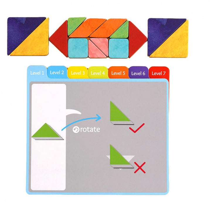 Juego Tangram Magnético Desafíos Para Niños
