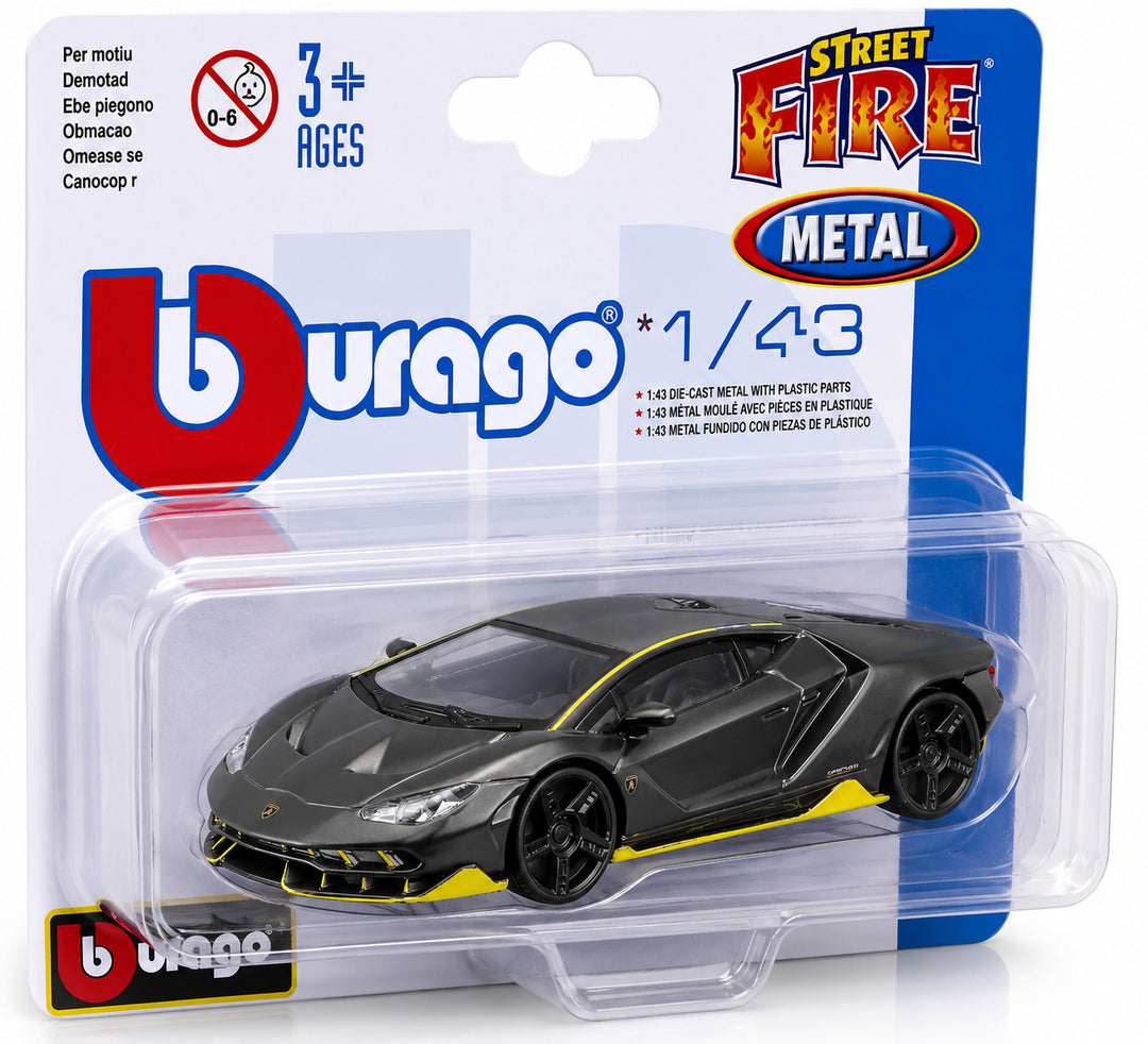 Carro A Escala 1:43 Lamborghini Centenario Gris