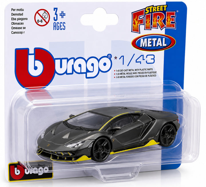 Carro A Escala 1:43 Lamborghini Centenario Gris