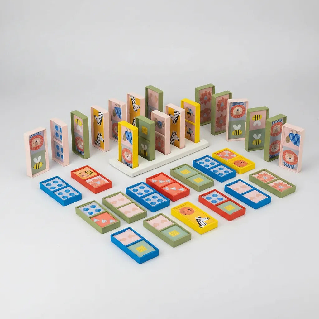 Juego Didáctico Dominó  De Doble Cara Para Niños